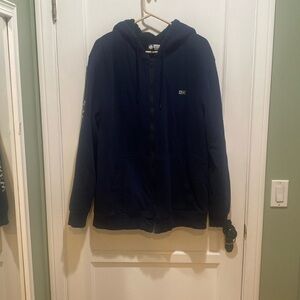 Salty Crew Navy Front Zip fleece lined hoodie 2xl